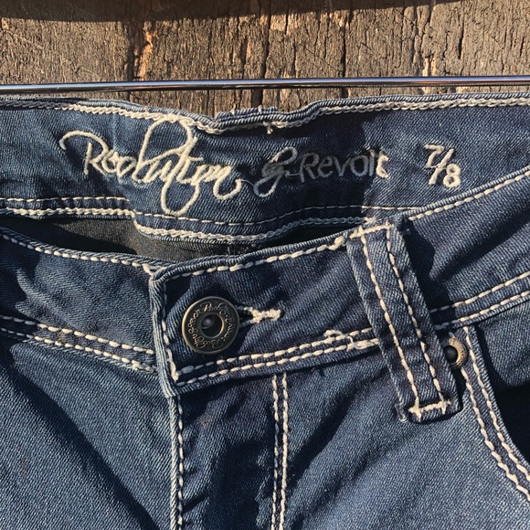 Revolution by Revolt Stretch Bootcut Jeans size 7/8 - Picture 2 of 5